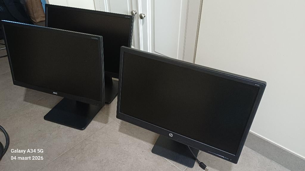 HP VH22 monitor, Ophalen, Zo goed als nieuw, HD, DisplayPort