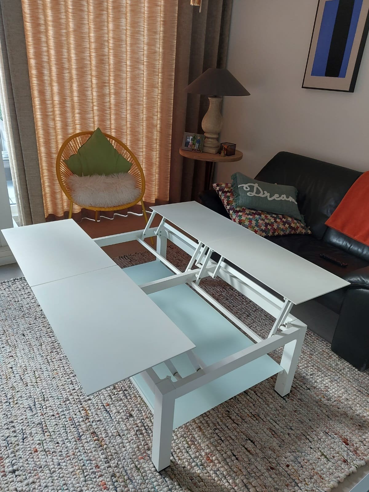 salon tafel tuinmeubel, Jardin & Terrasse, Enlèvement, Comme neuf, Rectangulaire, Aluminium