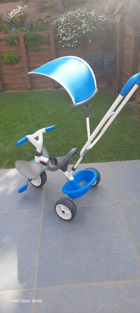 Driewieler voor kinderen, Ophalen, Zo goed als nieuw, Smoby, Duwstang