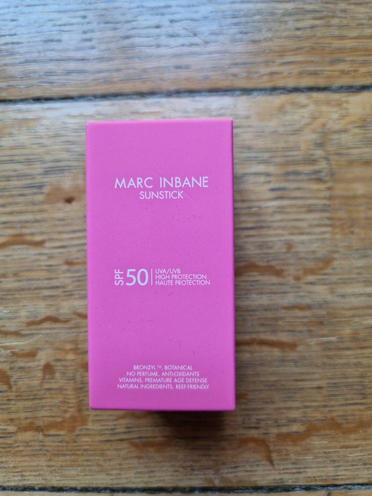 Stick solaire SPF50 rose poudré Marc inbane, Enlèvement