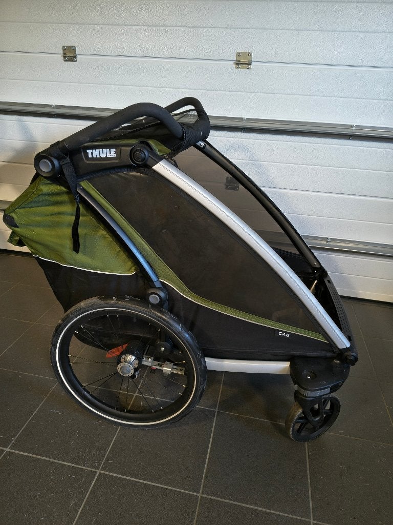 Thule Chariot Cab 2, Fietsen en Brommers, Ophalen, Vering, Zo goed als nieuw, Tule