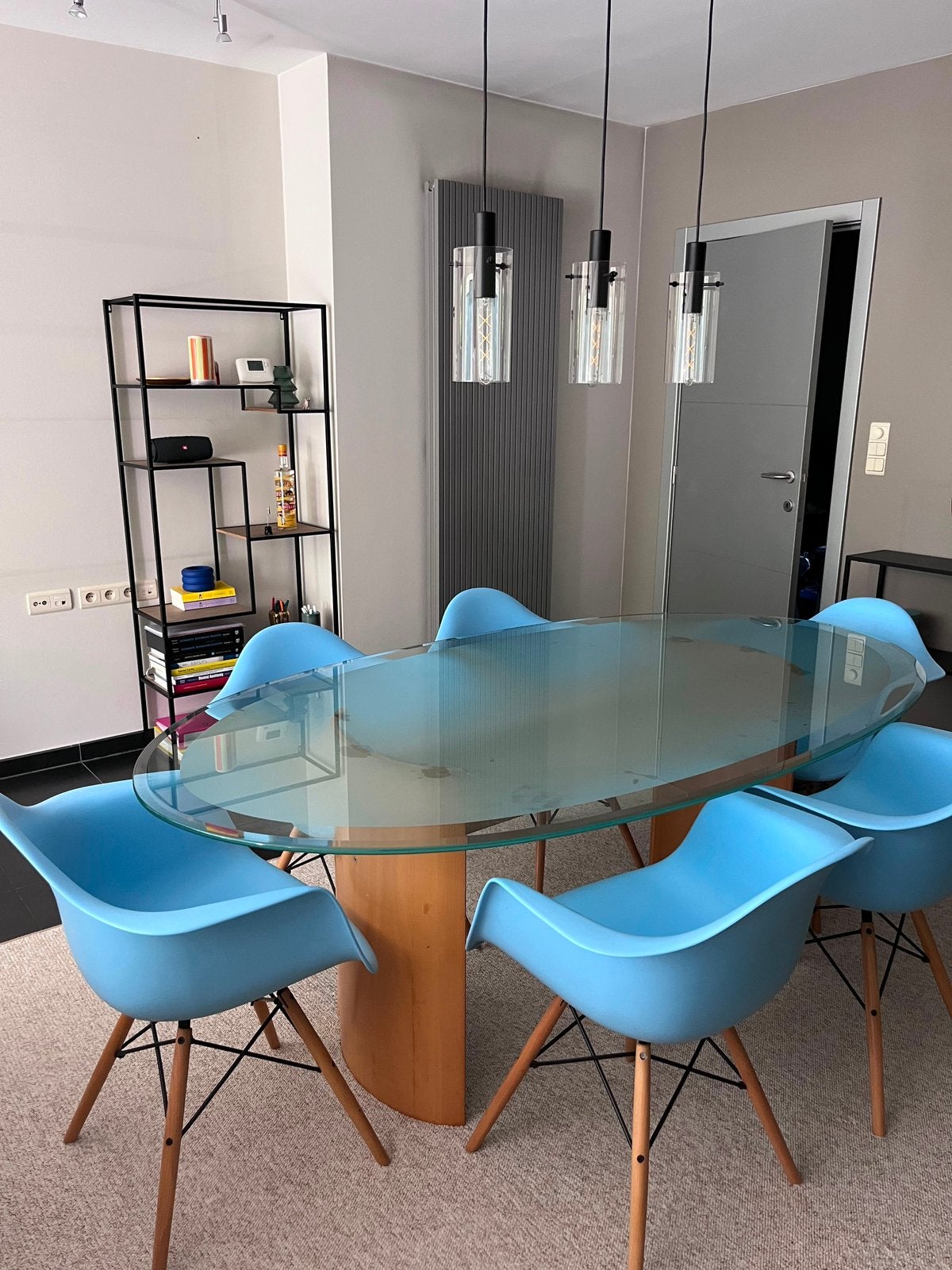 Ovalen Eettafel, Huis en Inrichting, Ophalen, Zo goed als nieuw