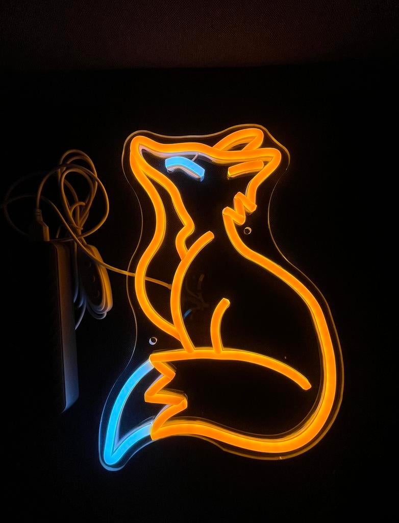 Neon light Vosje, Ophalen of Verzenden, Nieuw, Lichtbak of (neon) lamp