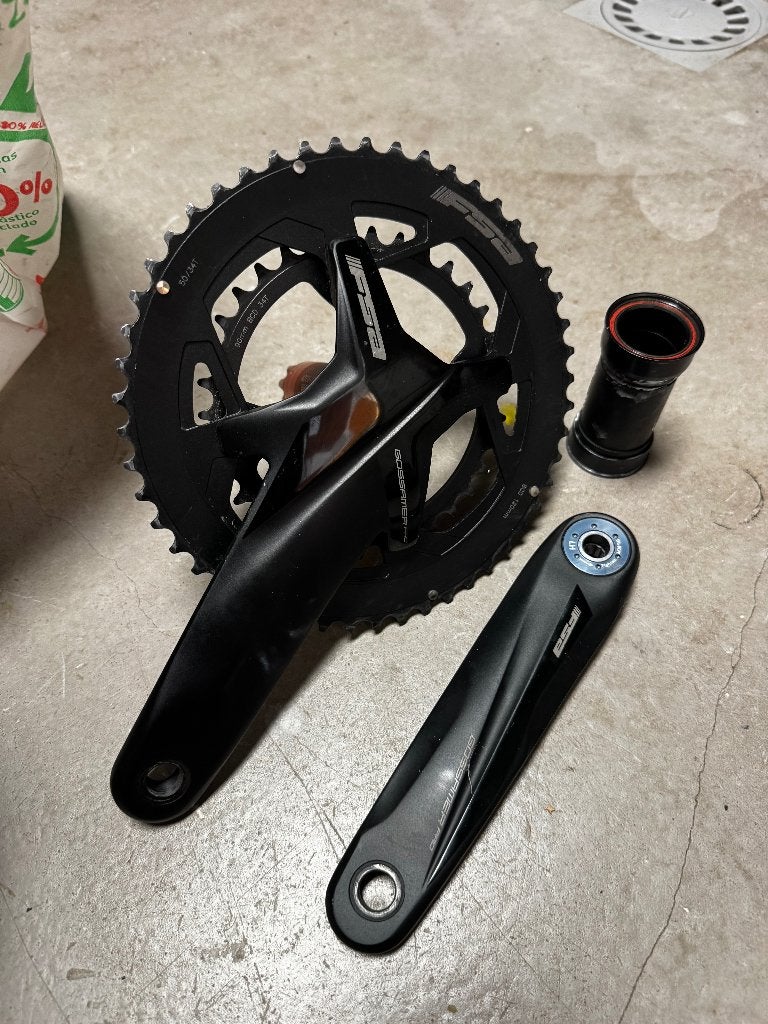 FSA Gossamer Pro 170 mm, Fietsen en Brommers, Gebruikt, FSA, Aluminium, Racefiets