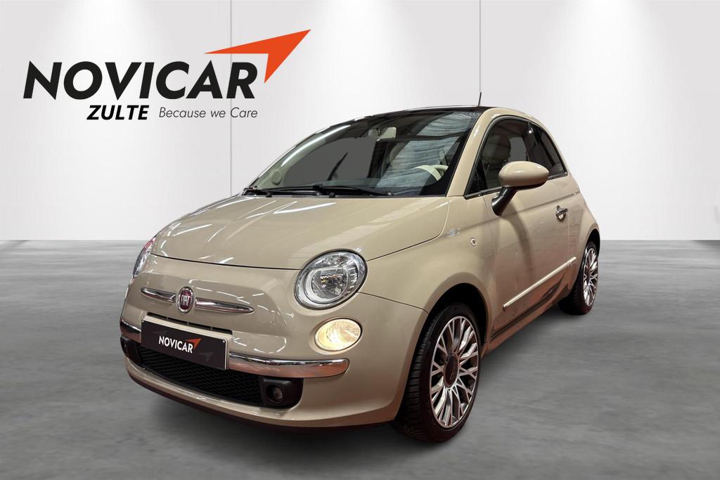 Fiat 500 Fiat 500 1.2 Benz - GLAZEN DAK + AIRCO, Autos, Fiat, Euro 5, Achat, 69 ch, Autres couleurs