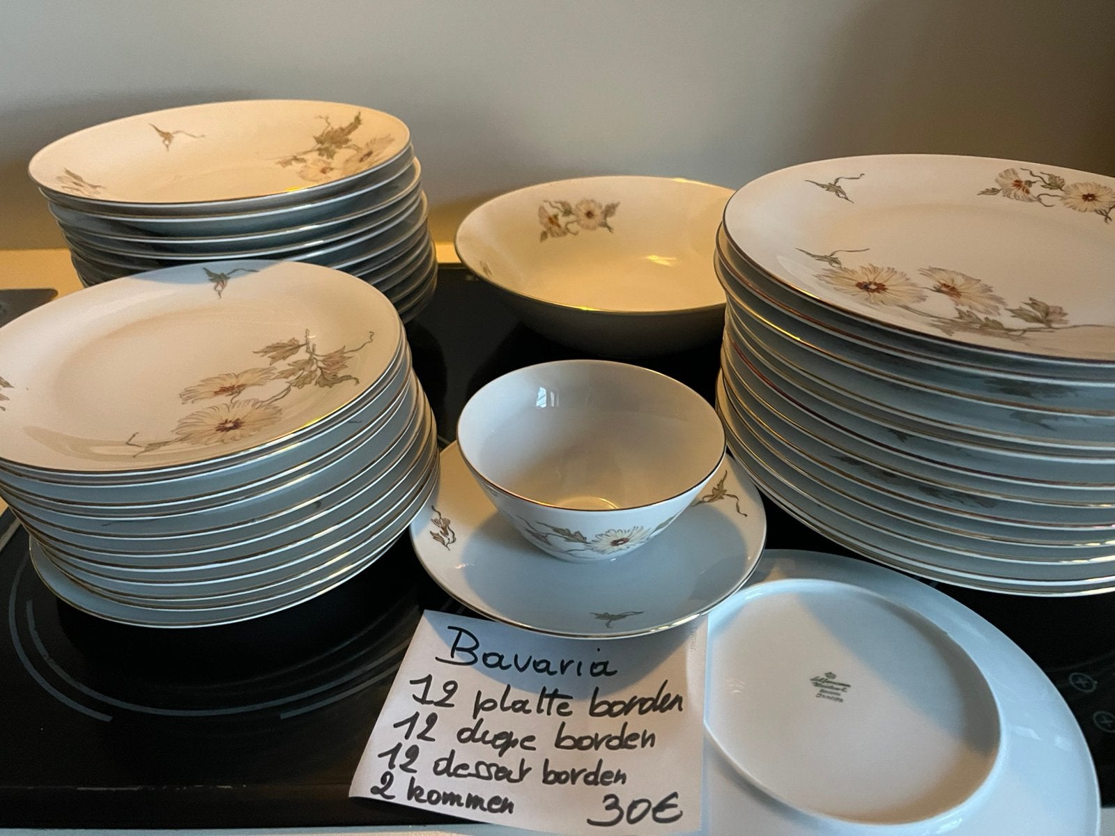 Bavaria servies, Ophalen
