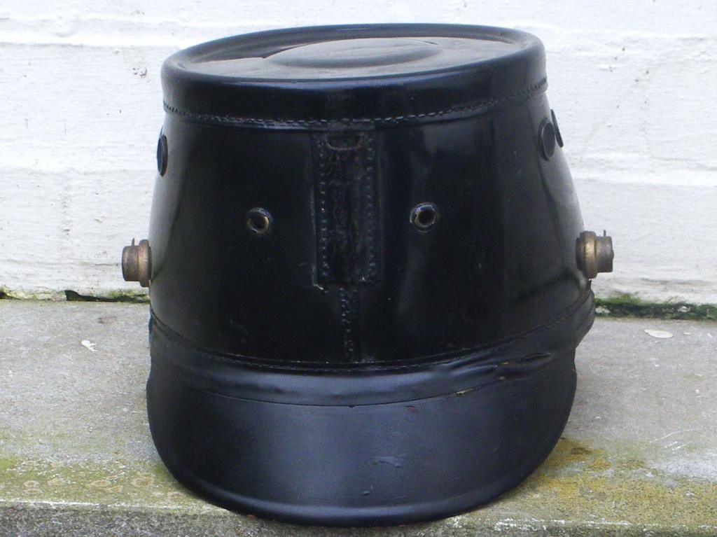 Shako Ordnungspolizei fabrication Friedrich Becker Berlin, Verzenden, Landmacht, Helm of Baret