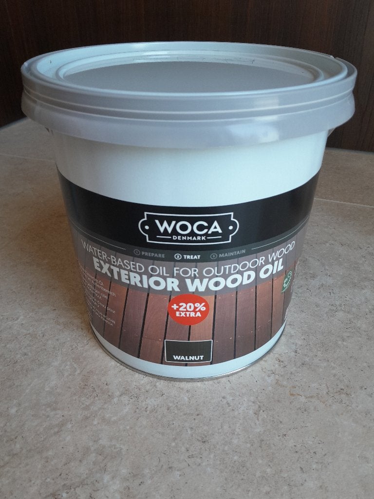 Woca Exterior Wood Oil Walnoot 3 liter, Ophalen of Verzenden, Zo goed als nieuw