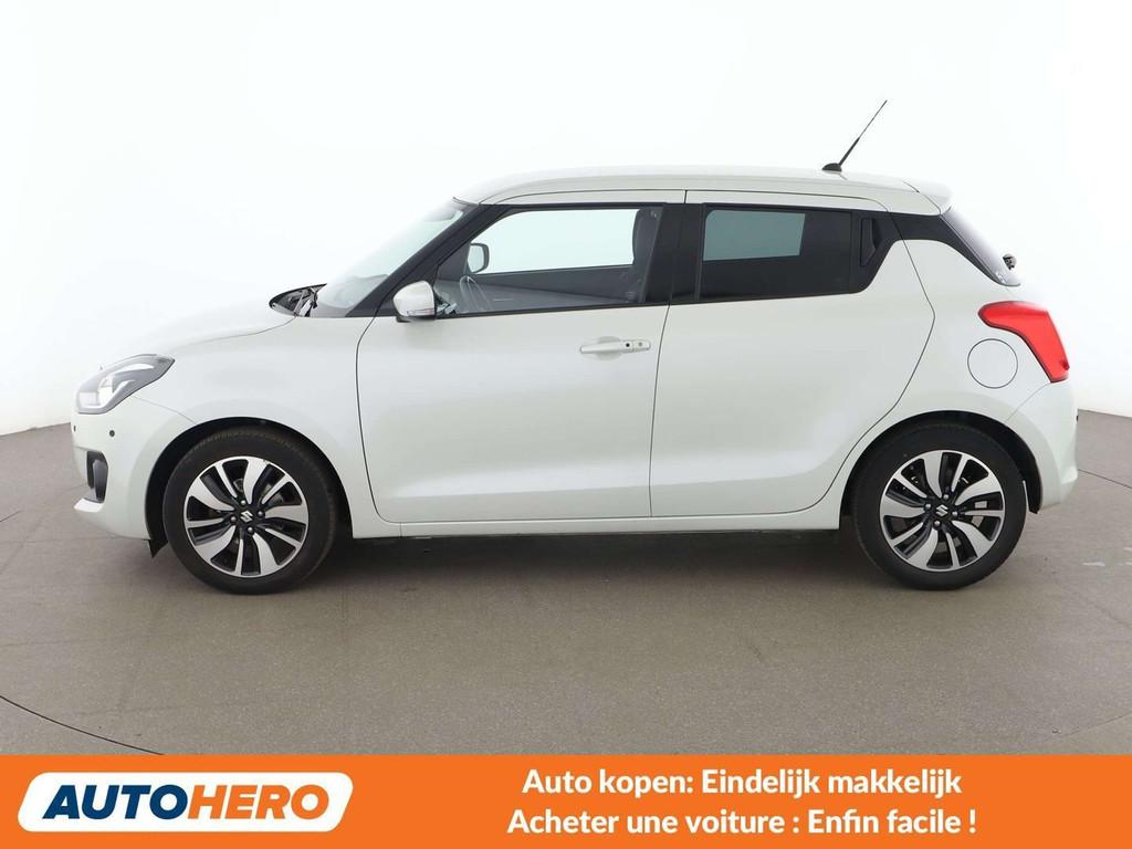 Suzuki Swift 1.2 DualJet shine (bj 2018, automaat), Auto's, Gebruikt, 103 g/km, 66 kW, Stadsauto