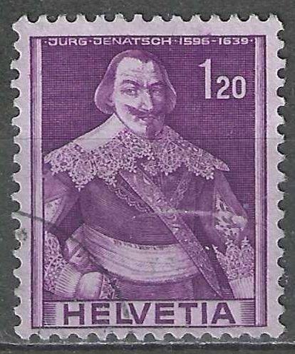 Zwitserland 1941 - Yvert 364 - Jurg Jenatsch   (ST), Verzenden, Gestempeld