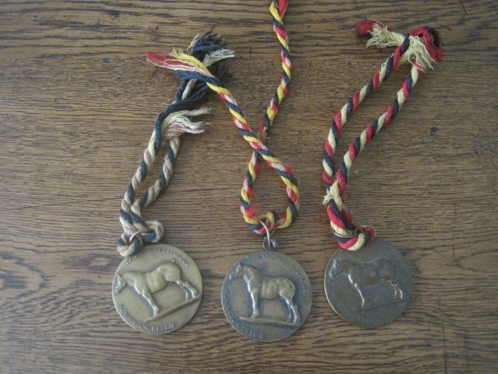 3 médailles de bronze, médailles de prix, Enlèvement ou Envoi, Bronze