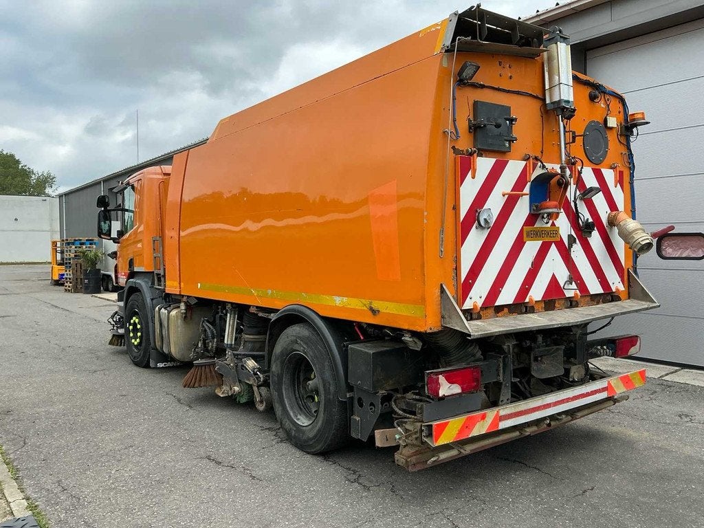 2009 Scania P340 Veegwagen, Auto's, Vrachtwagens, Scania, Overige brandstoffen, Bedrijf, Euro 4