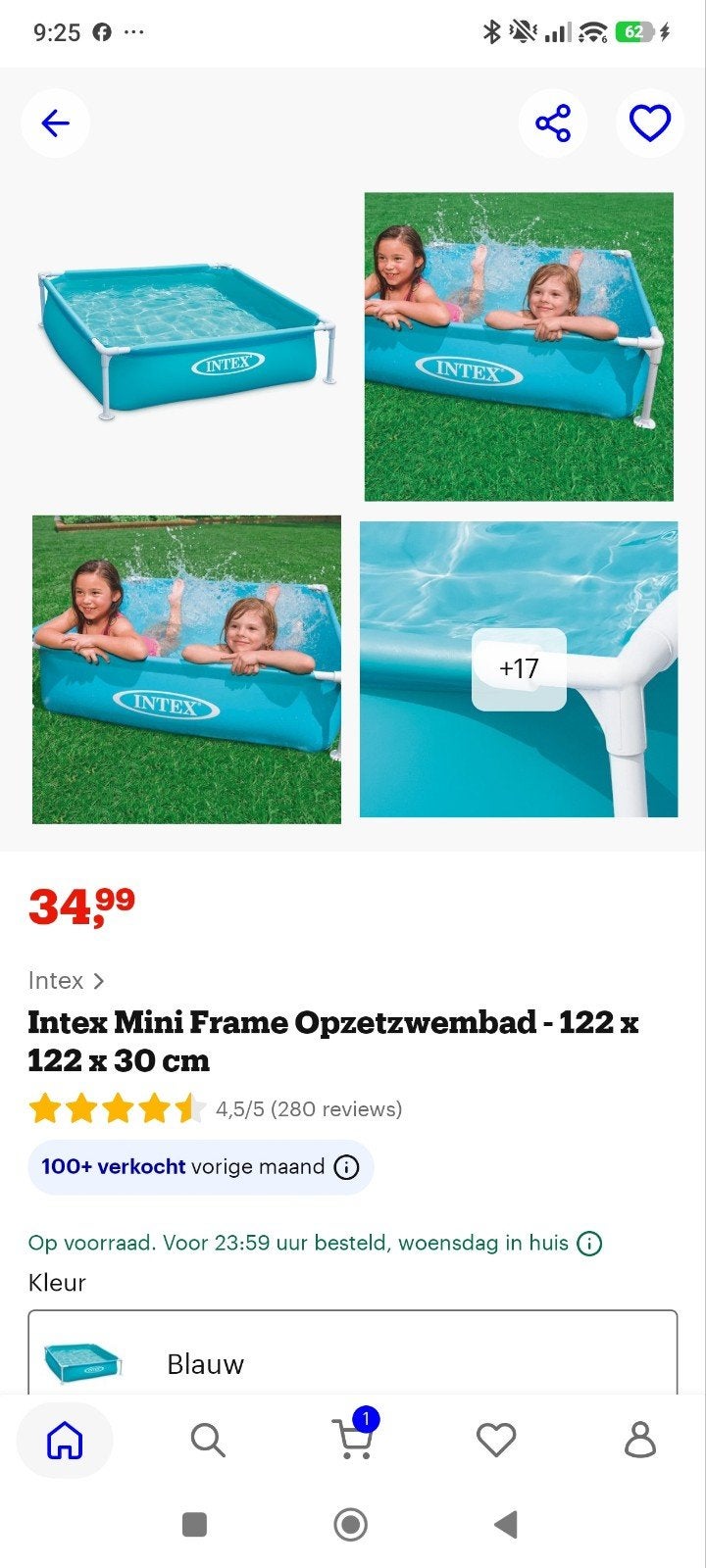 Kinder zwembadje gebruikte maar goede staat, Tuin en Terras, Zwembaden, Ophalen