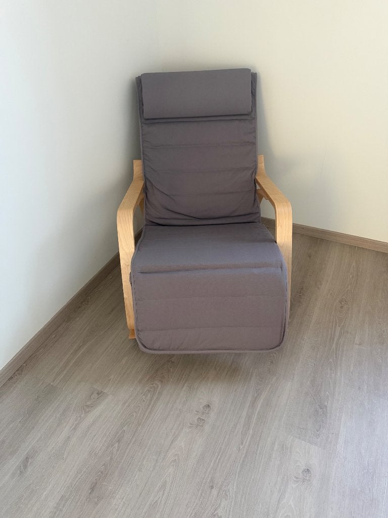 Schommel stoel, Tuin en Terras, Ophalen, Zo goed als nieuw, Hout, Verstelbaar
