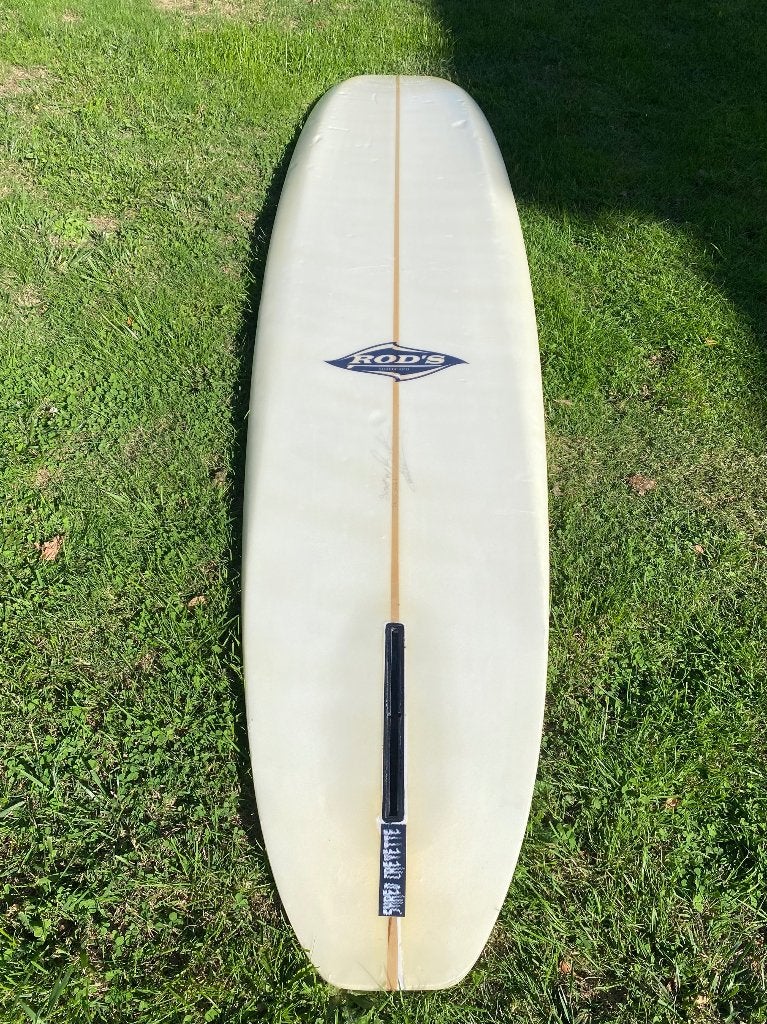 Longboard surfboard 9.0 inclusief vin leash boardbag, Ophalen, Longboard, Met vinnen