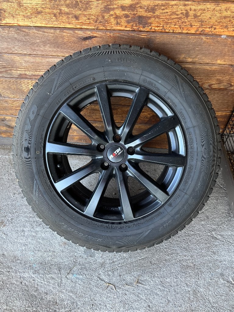 Winterbanden met velg, Ophalen, Gebruikt, Banden en Velgen, 17 inch