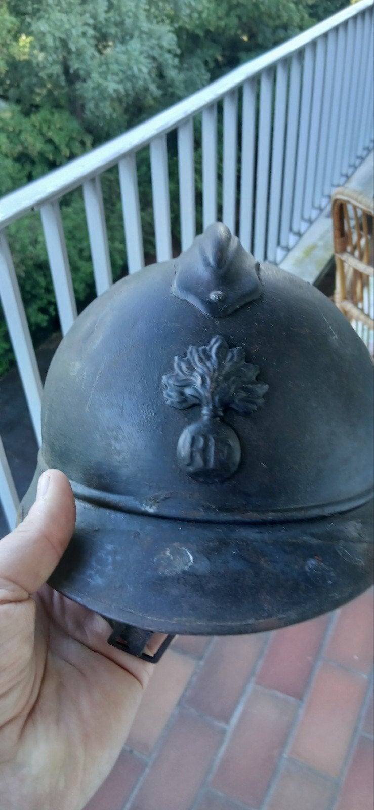 Infanterie helm wo1, Verzamelen, Ophalen of Verzenden