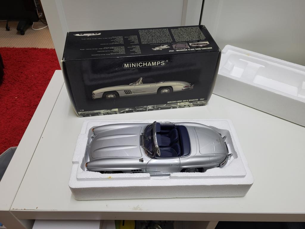Mercedes 300sl schaal 1/18, Ophalen, Nieuw, Auto, MiniChamps
