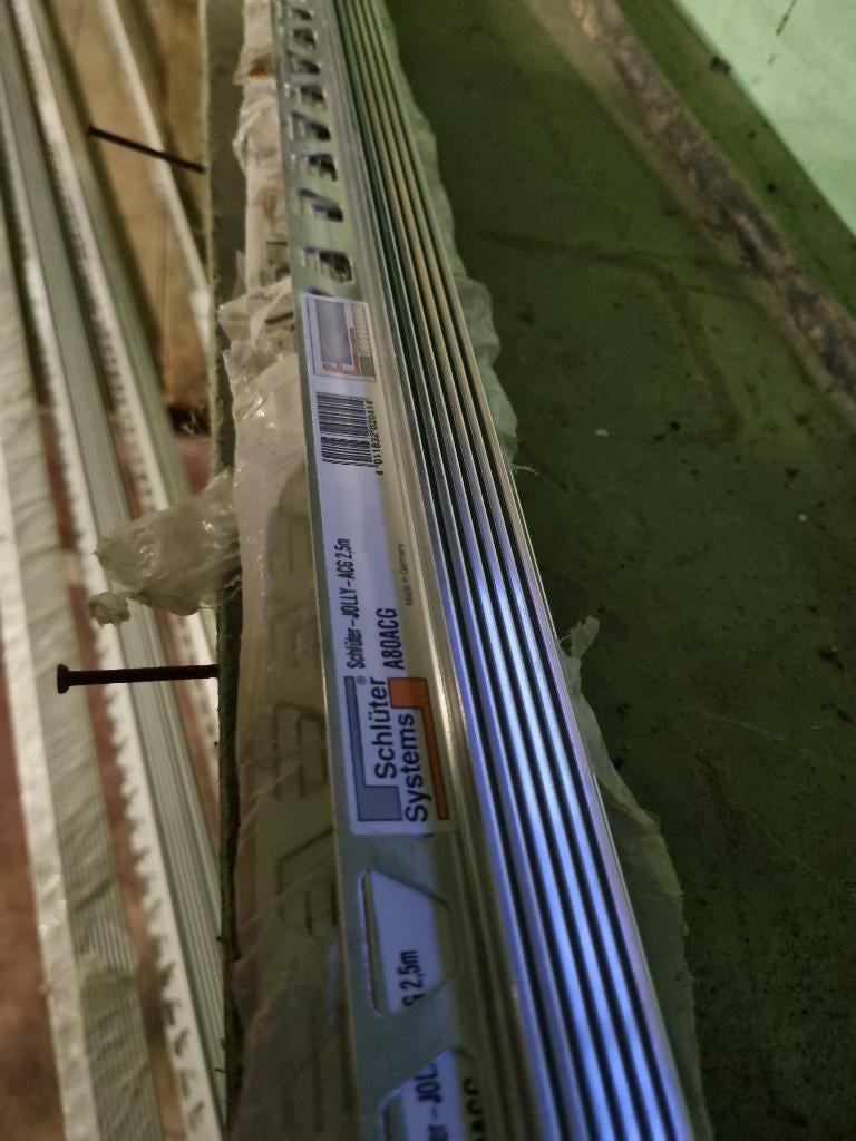 Vloerprofielen Schlüter, Doe-het-zelf en Bouw, Plinten en Afwerking, Nieuw, Overige typen, Overige materialen, Ophalen