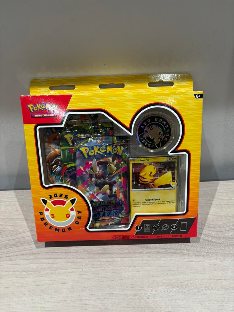 Boîte promotionnelle Pikachu anniversaire de la collection, Enlèvement ou Envoi, Comme neuf, Booster, Foil