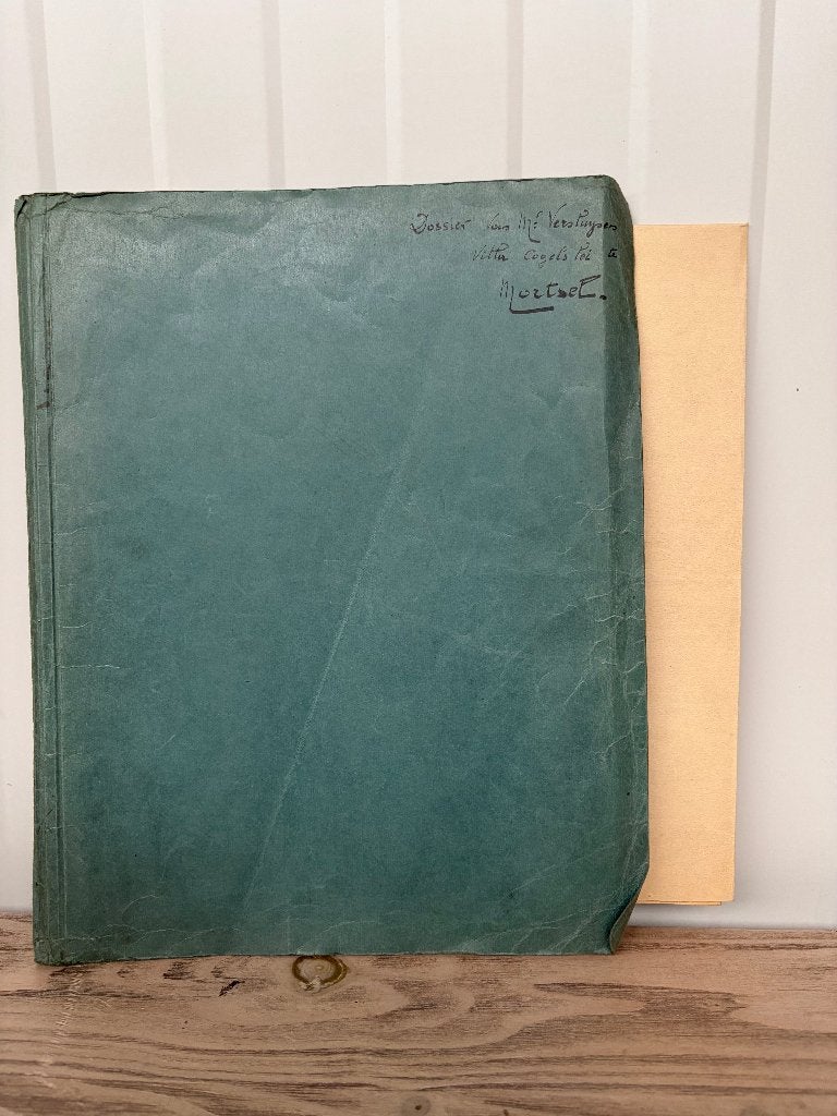 Historisch bouwdossier villa Mortsel uit 1911, Collections, Enlèvement ou Envoi, Utilisé