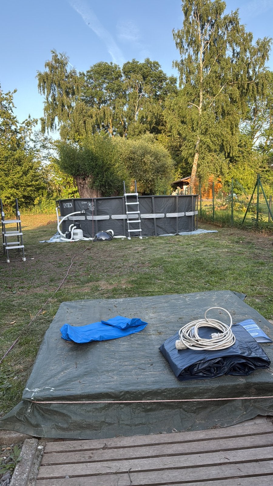 Pisine Intex 5,40 m de diametre, 300 cm ou plus, Rond, Comme neuf, Enlèvement