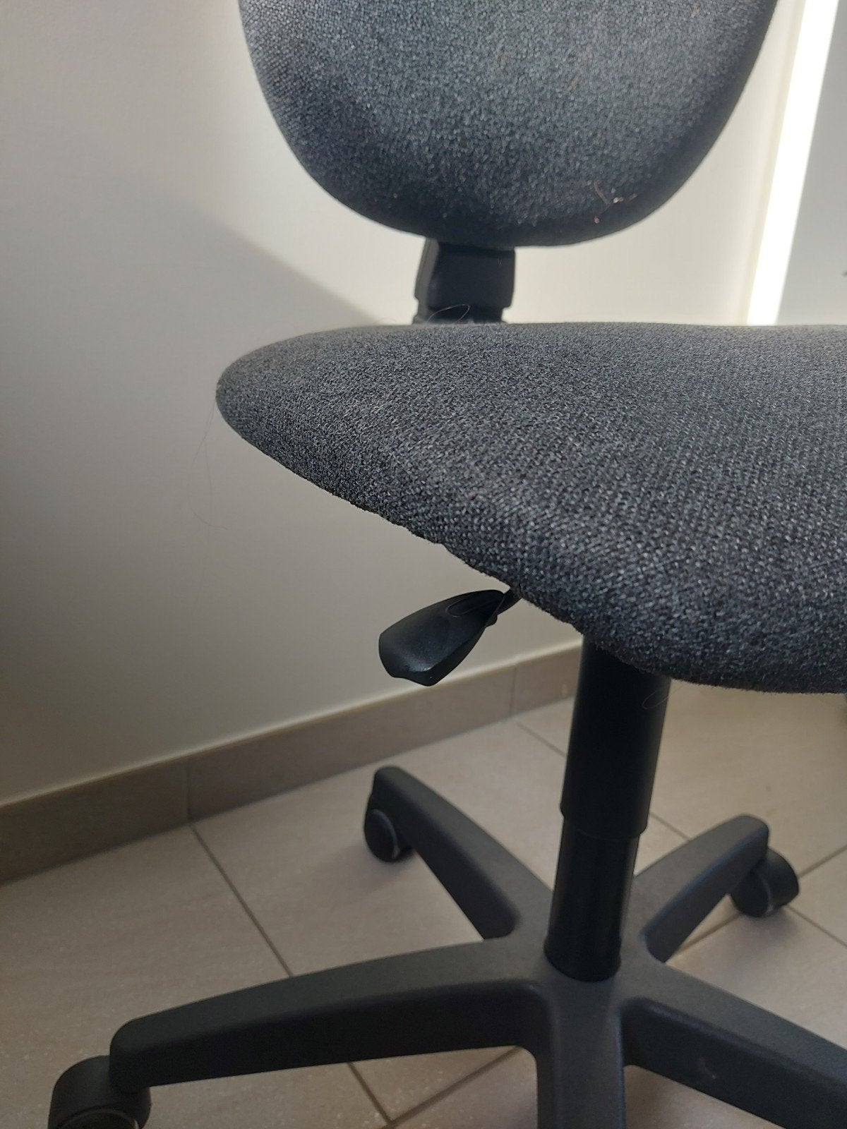 Bureaustoel, Ophalen, Gebruikt, Grijs, Bureaustoel