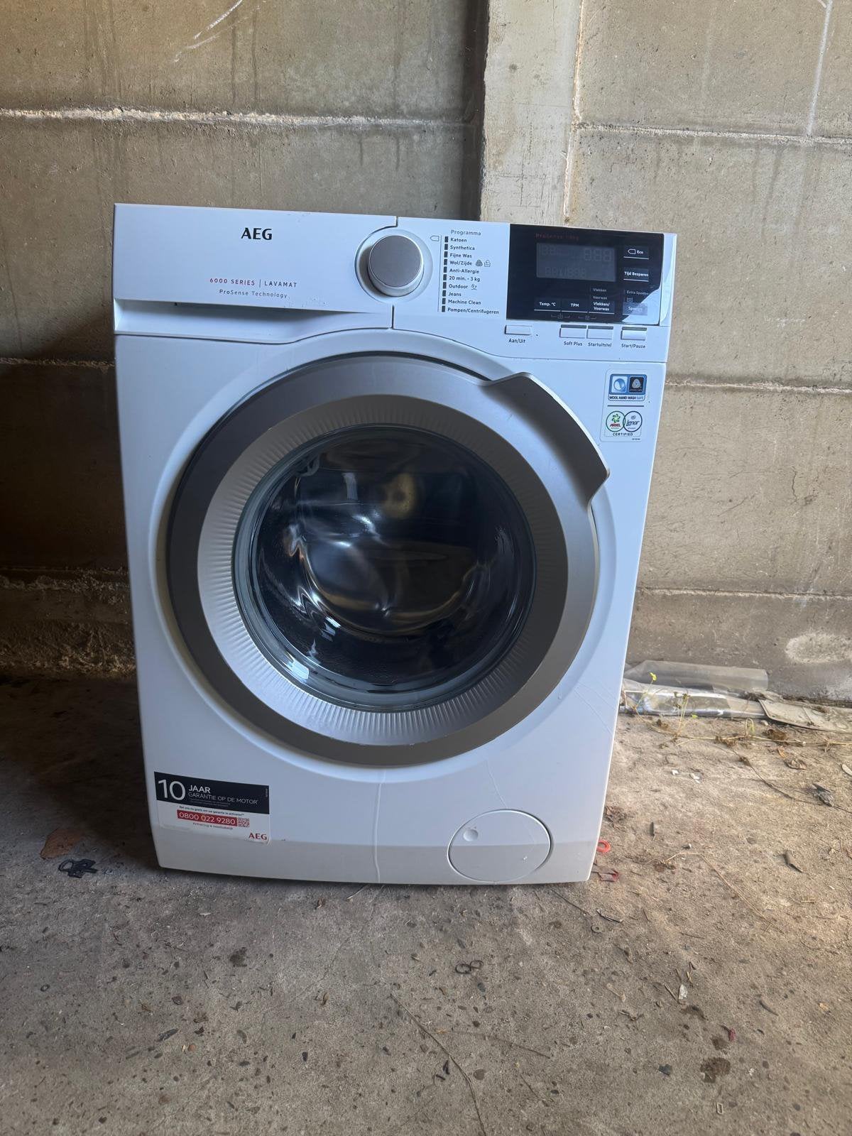 AEG WASMACHINE 8KG A+++ (GARANTIE), Elektronische apparatuur, Ophalen, Zo goed als nieuw