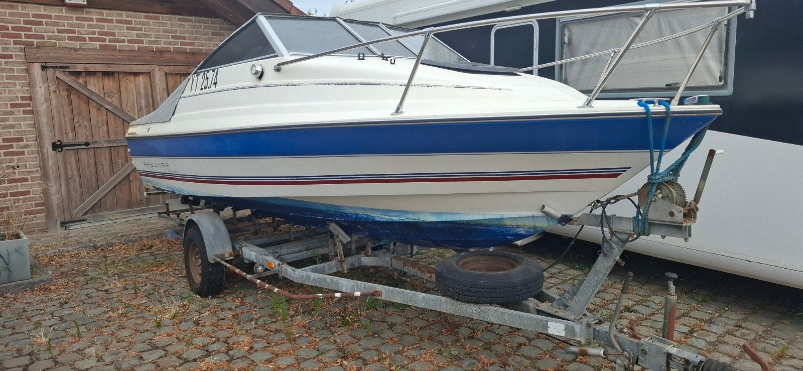 bayliner classic met trailer, Watersport en Boten, Speedboten, Ophalen, 120 tot 200 pk, Bayliner, Buitenboordmotor