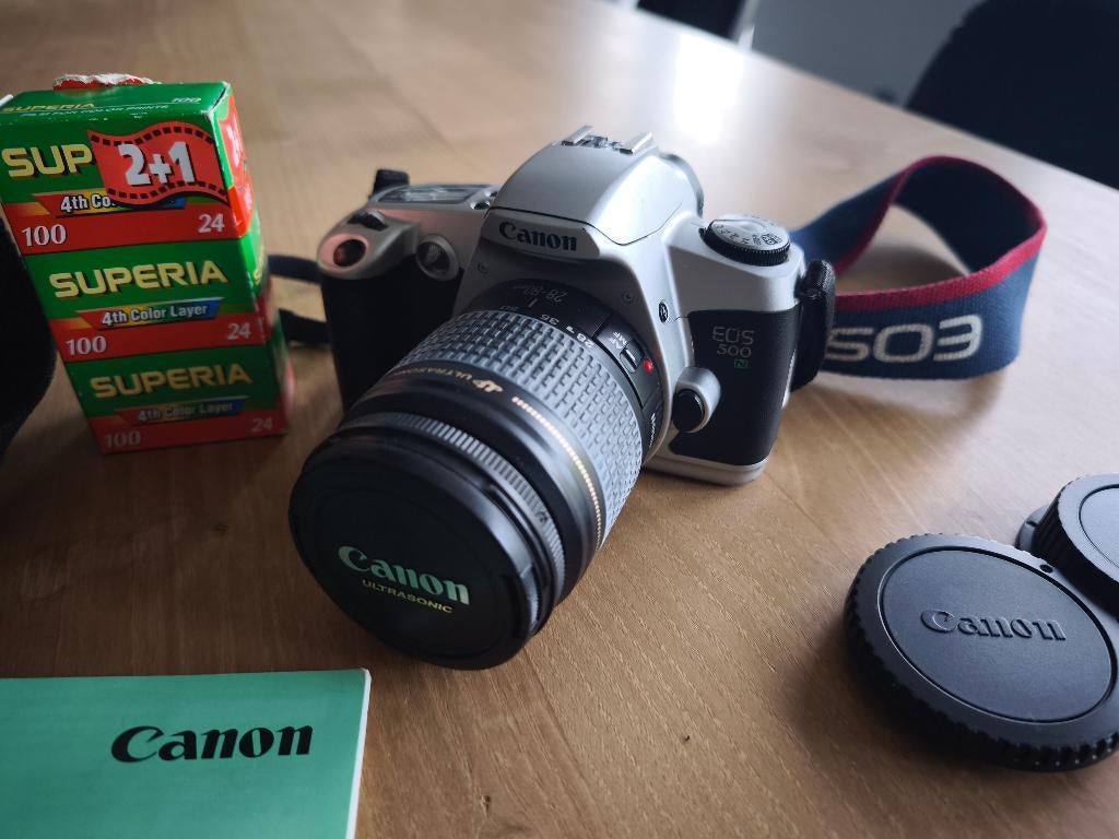 Canon 500N spiegelreflexcamera, Audio, Tv en Foto, Ophalen, Gebruikt, Canon
