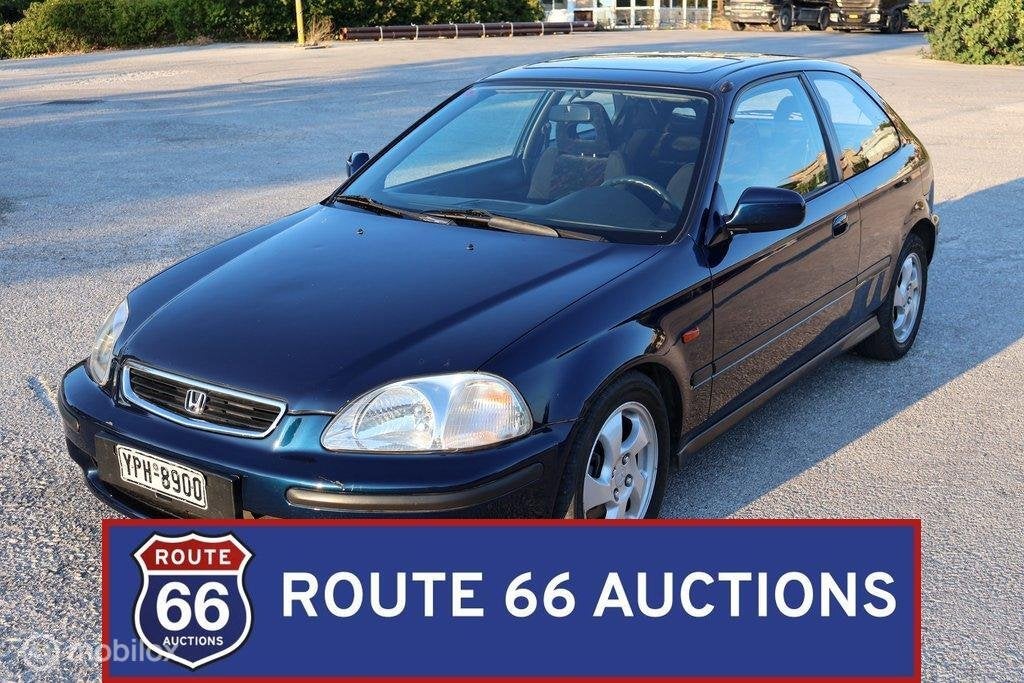 Honda Civic VTi | 1997 | Route 66 Auctions, Auto's, Honda, Zwart, Bedrijf, Handgeschakeld