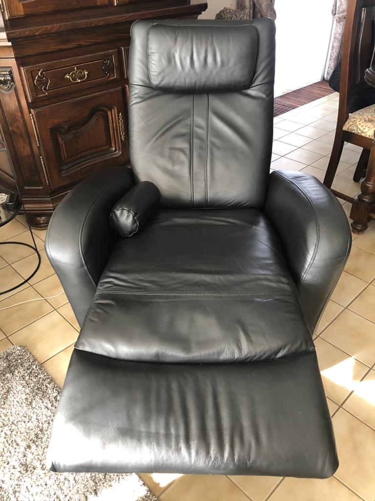 Zetel relax, Huis en Inrichting, Ophalen, Gebruikt, Leer, Modern