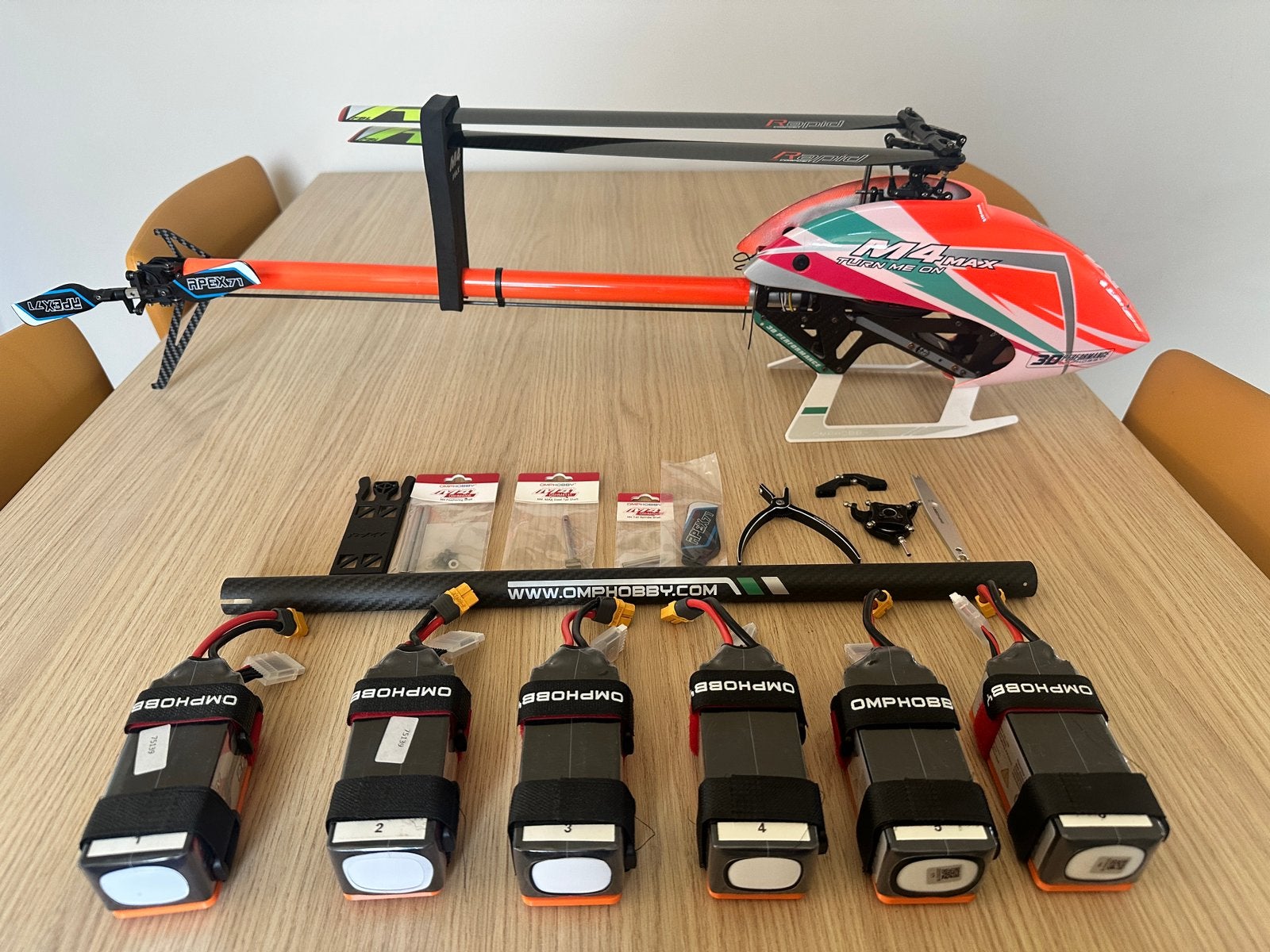 OMP hobby m4 max, Hobby en Vrije tijd, Modelbouw | Radiografisch | Helikopters en Quadcopters, Ophalen of Verzenden, Gebruikt