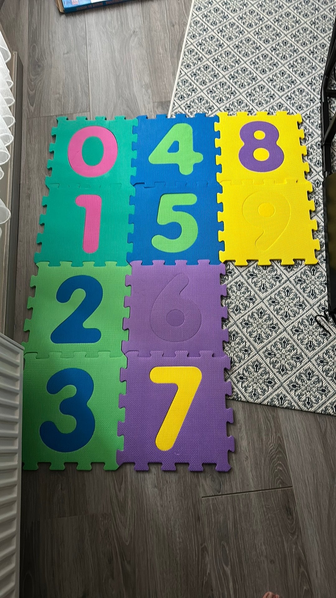 Puzzelmat met Cijfers van 0 tot 9.En Letters van A tot Z, Kinderen en Baby's, Speelgoed | Speelkleden, Ophalen, Zo goed als nieuw