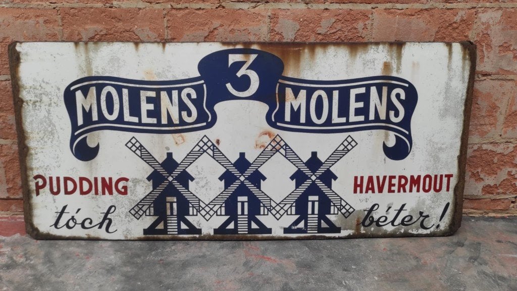 Bord email 3 molens, Ophalen, Reclamebord