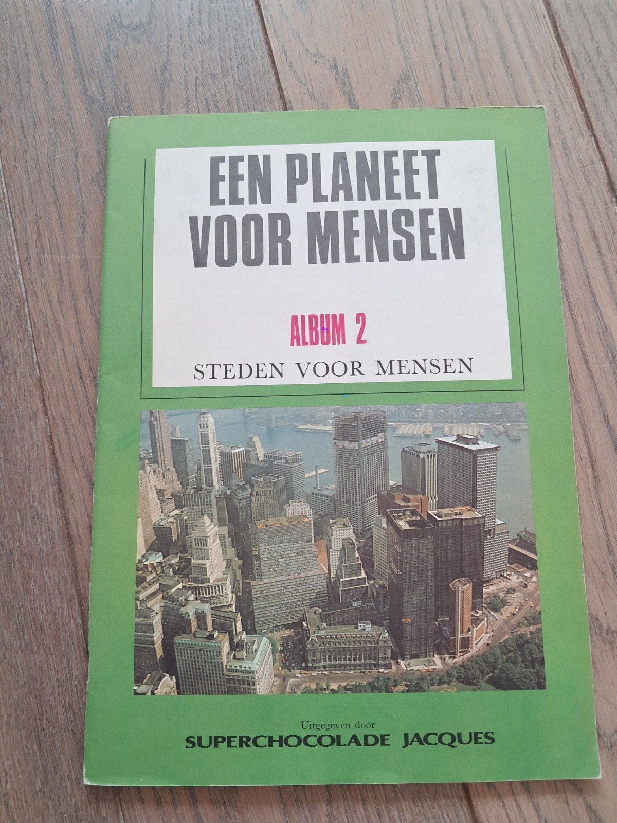 Plakboek 2 : Chocolade Jacques , een planeet voor mensen, Ophalen of Verzenden