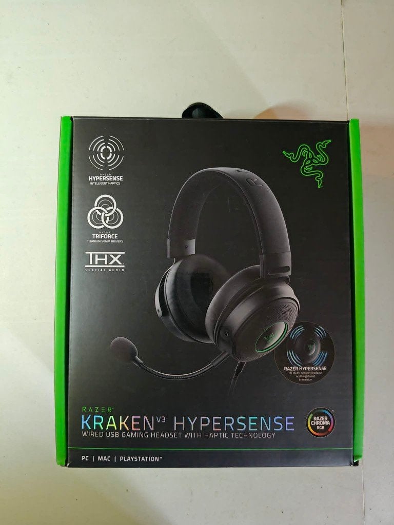 Razer Kraken V3 HyperSense, Casque gamer, Enlèvement, Filaire, Utilisé