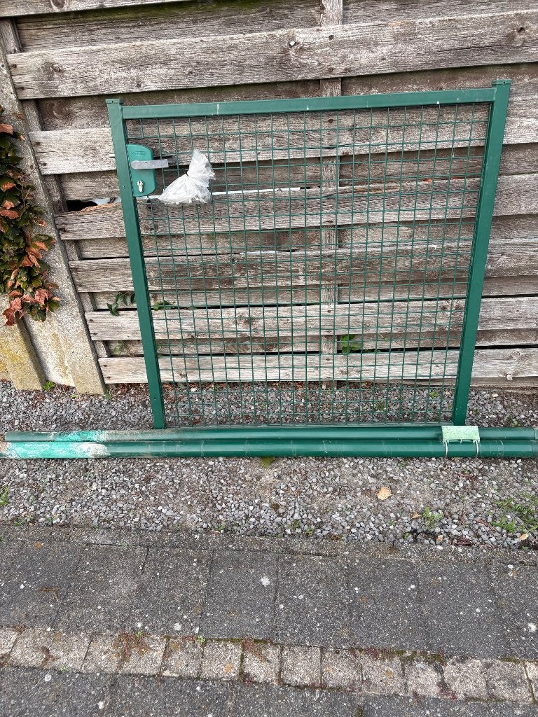Bekaertpoort tuinpoort, Tuin en Terras, Ophalen, Gebruikt, 100 tot 150 cm, Draaipoort