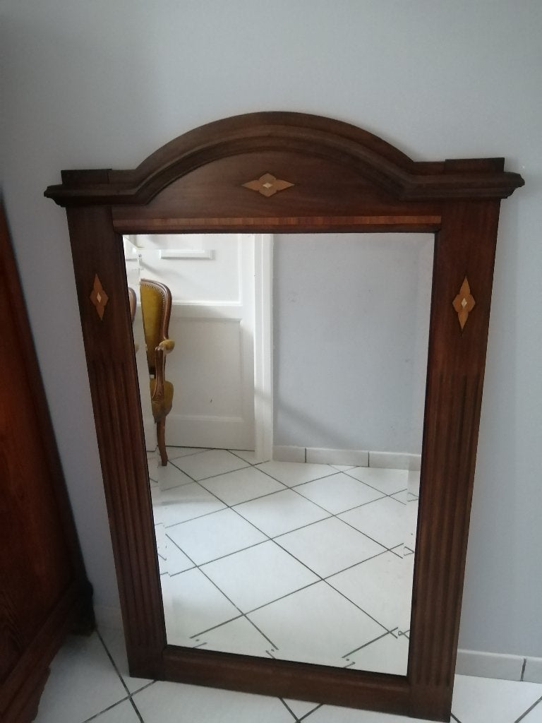 Miroir ancien, Antiquités & Art, Enlèvement, Rectangulaire, 50 à 100 cm, Moins de 100 cm
