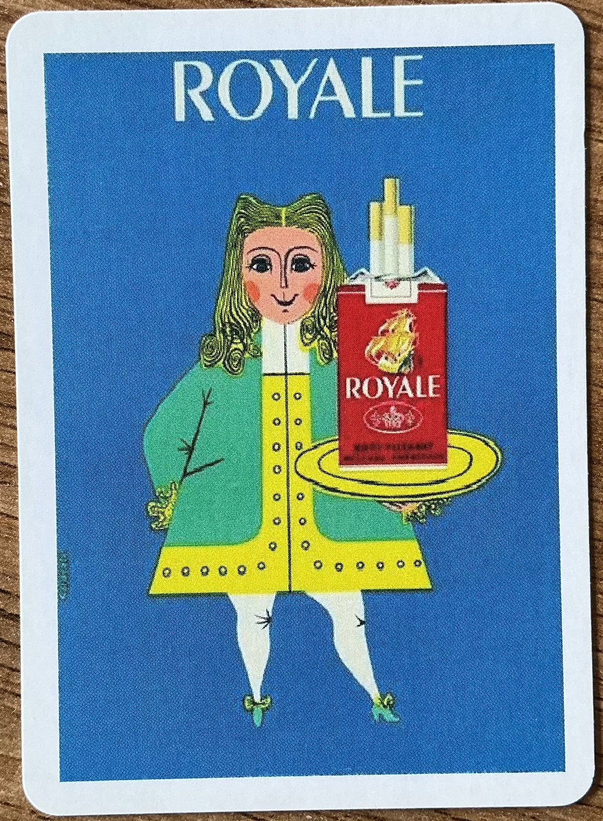 CIGARETTES ROYALE en soie, Collections, Enlèvement ou Envoi, Comme neuf, Carte(s) à jouer