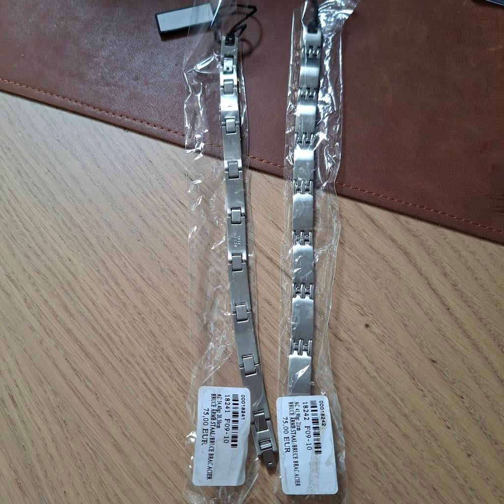 Mannen armbanden in staal, Ophalen of Verzenden, Staal