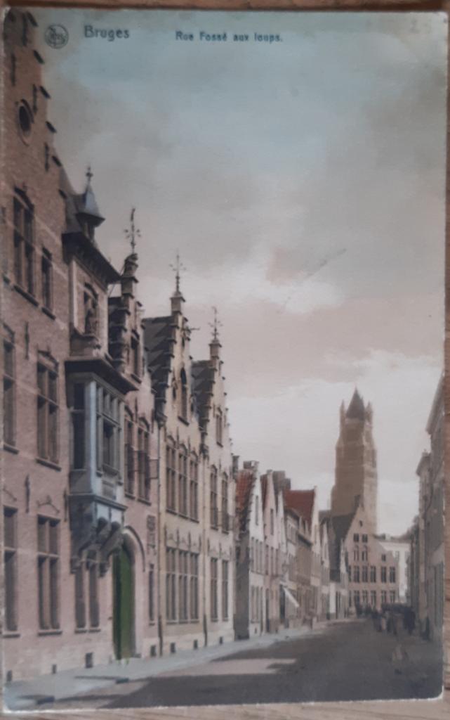 Brugge Bruges RUE FOSSE AUX LOUPS, Verzamelen, Ophalen of Verzenden