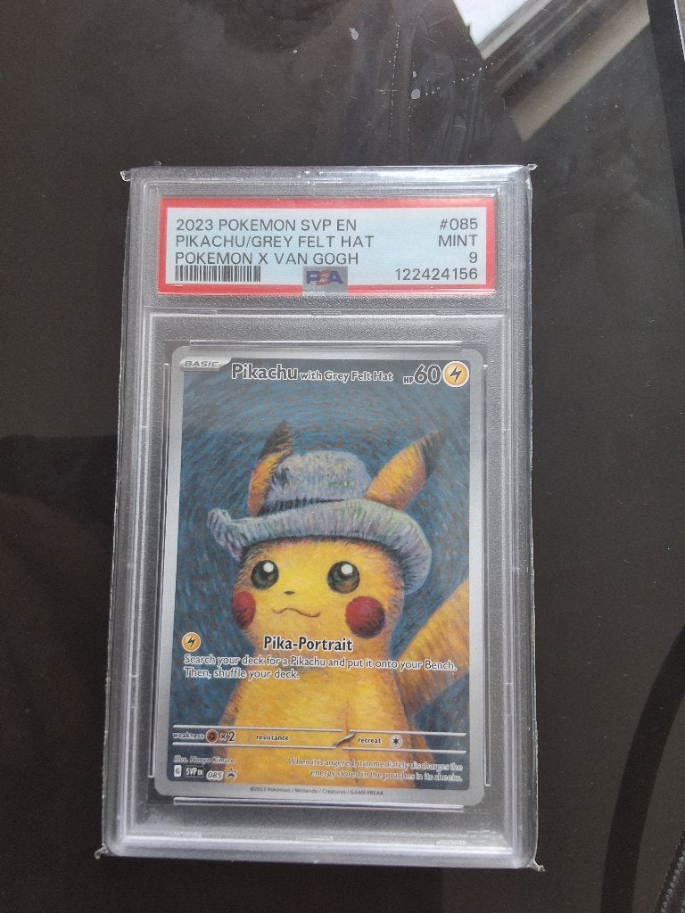 Pikachu van ghog psa 9, Hobby en Vrije tijd, Ophalen, Nieuw, Losse kaart, Foil