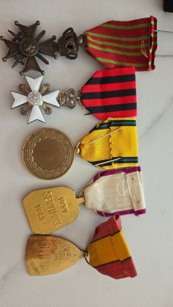 Prachtige partij van 54 originele Belgische medailles, Verzamelen, Militaria | Algemeen, Ophalen, Marine, Lintje, Medaille of Wings