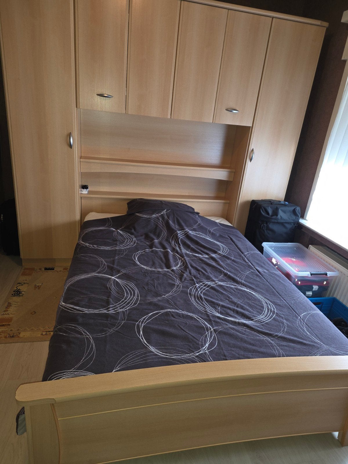 Slaapkamer met brugkast en kleerkast, Huis en Inrichting, Slaapkamer | Complete slaapkamers, Ophalen, Gebruikt, Tweepersoons