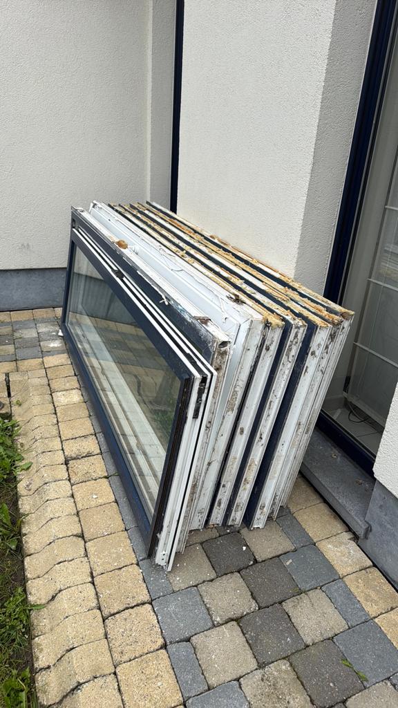 7 Chassis om te doneren, Doe-het-zelf en Bouw, Glas en Ramen, Ophalen, Gebruikt, 80 tot 120 cm, 160 cm of meer