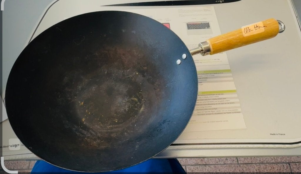 Poêle à wok en acier au carbone, Enlèvement, Utilisé, Wok