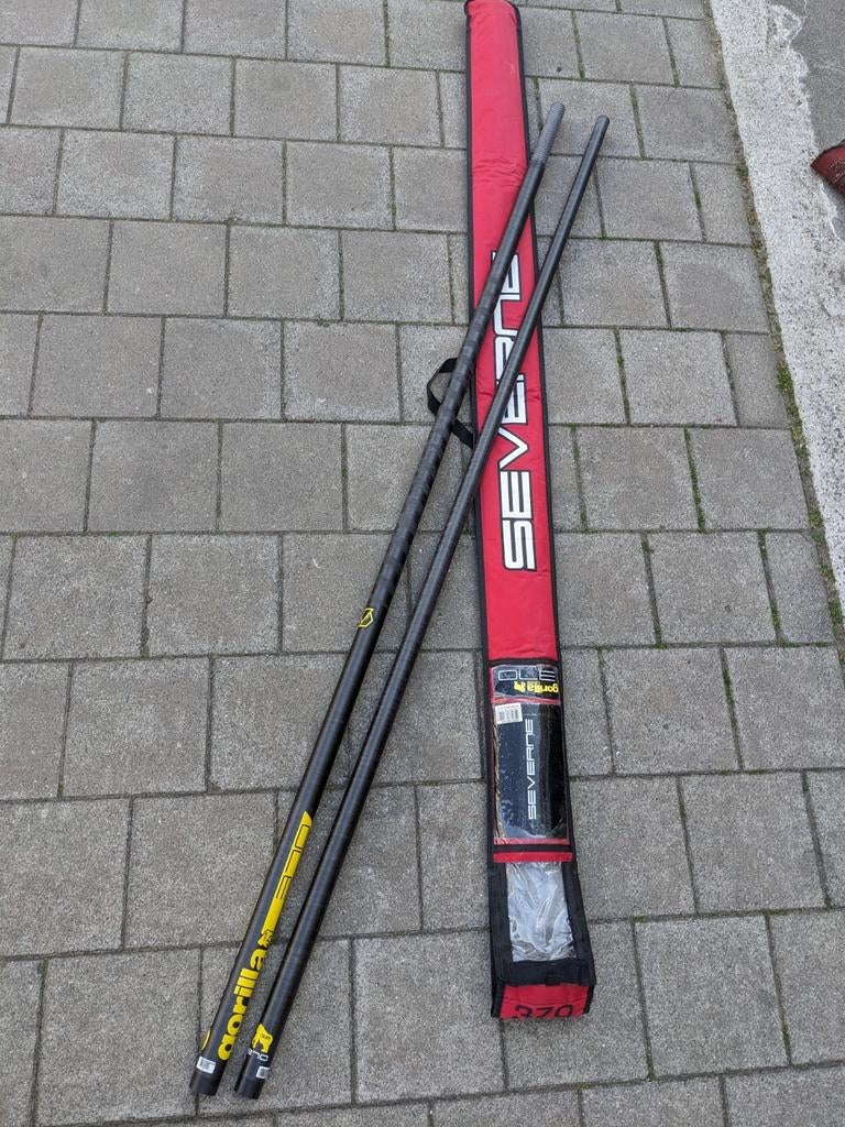 Mât Severne Gorilla 370 cm, Sports nautiques & Bateaux, Planche à voile, Enlèvement, Comme neuf, Mât, Avec sac de transport