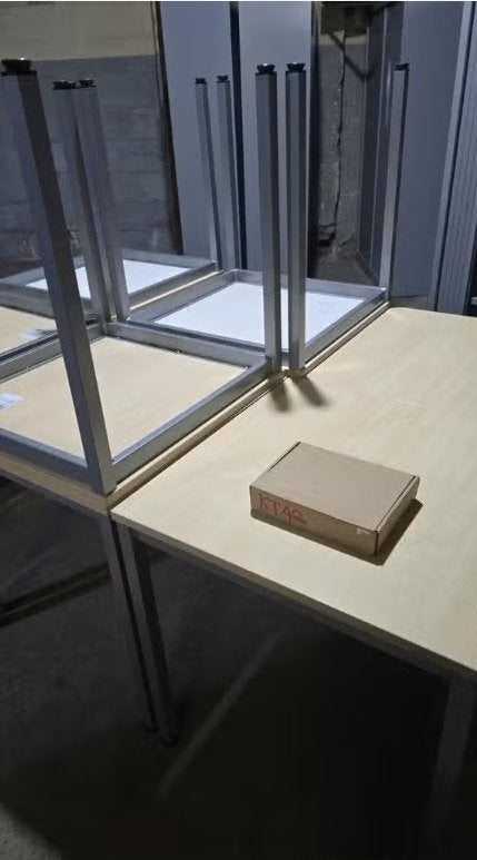 Vergadertafel, kantoor, professionele keuken 70x70, Ophalen of Verzenden, Zo goed als nieuw