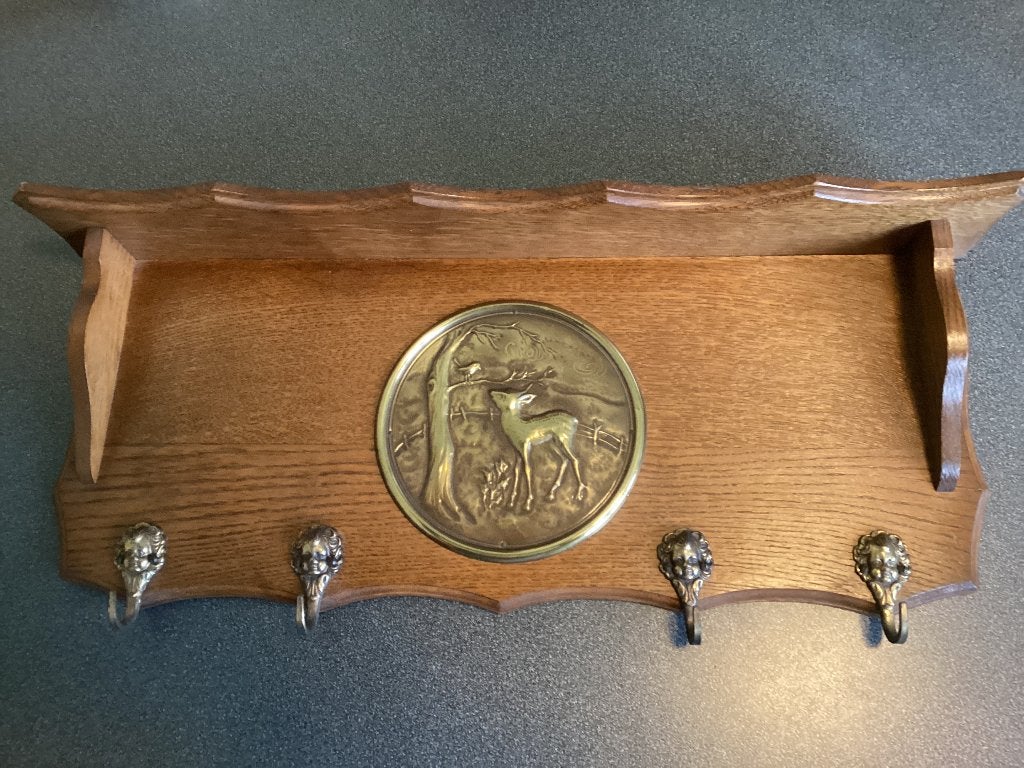 Eiken wandkapstok, Ophalen, Hout, Wandkapstok
